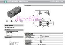 Original Inductive proximity switch NJ15 U1 DW2-1 sensor