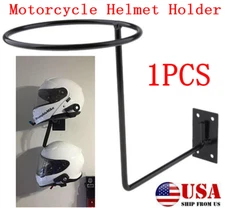 1X Motorcycle Helmet Rack Holder Hook Wall Mount Basketball Hanger Stand Display
