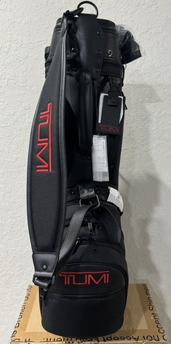 Tumi Golf Bag ALPHA 3 Ballistic Nylon Carry On 5 Slot Golf Bag - Black Red New - Picture 2 of 10