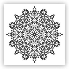 Mandala 2 Geometric Pattern Stencil - Choose a Size - Laser-Cut Reusable