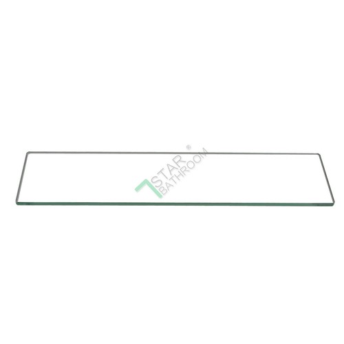 ACA 500mm Bath Shower Glass Shelf Towel Holder Organizer Rack Wall Mount Chrome - Picture 8 of 11