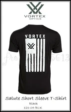 VORTEX OPTICS Salute Short Sleeved T-Shirt - Black - 121-14-BLK - Auth Dealer