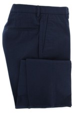 Incotex Dark Navy Blue Solid Pants - Slim - IN-S0W030-6337-820 