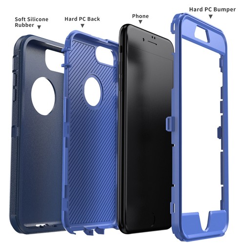 For Apple iPhone 8 / 8+ / 8 Plus Protective Case Hybrid Rugged Hard Phone Cover - Picture 38 of 54