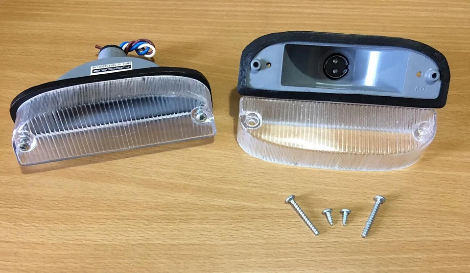 Juego de montaje de señal de giro delantera par transparente Chevrolet Chevette Kadett 1973-1982 Foto 2 de 4