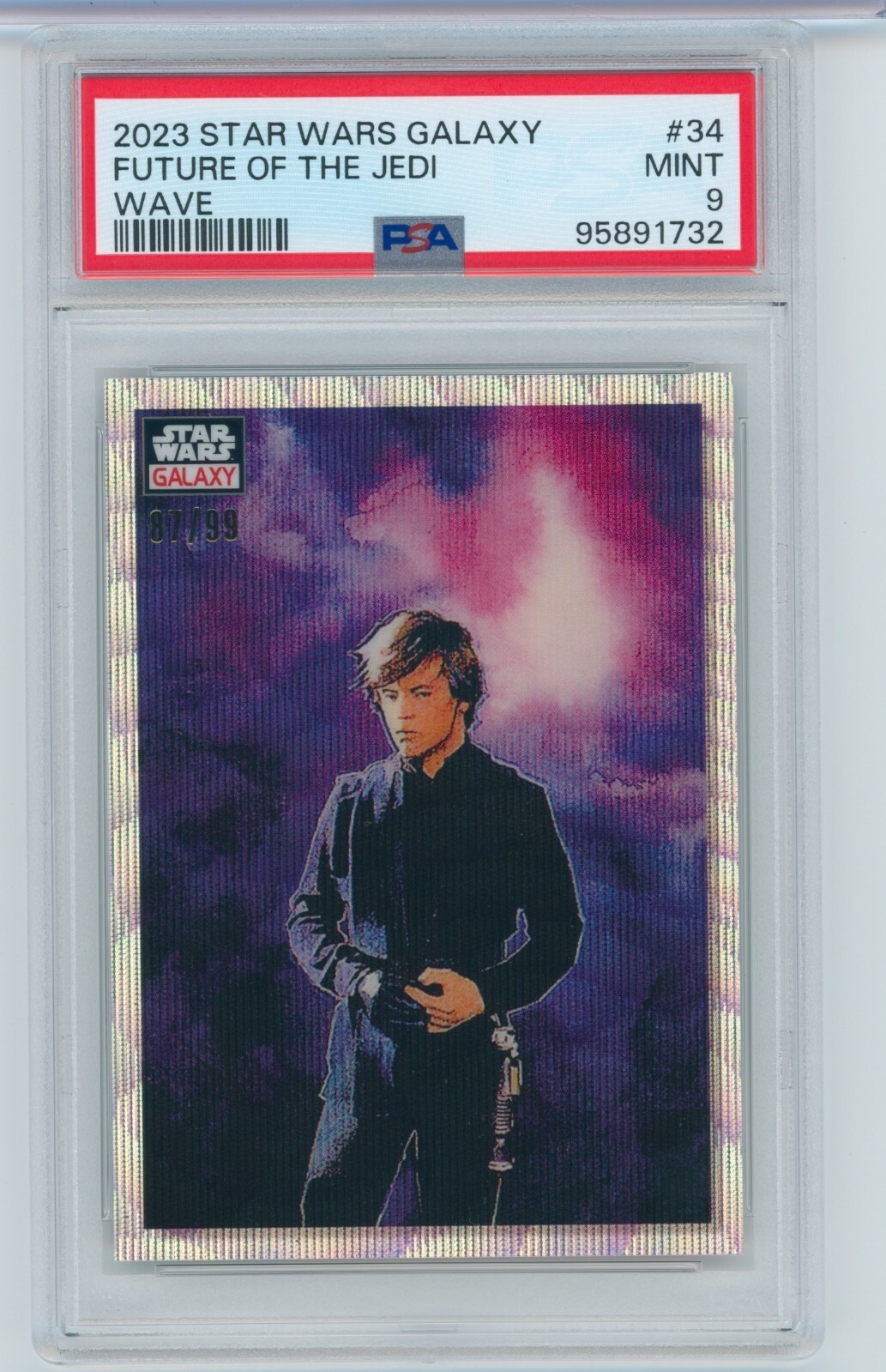 2023 Topps Chrome Star Wars Galaxy #34 Future of The Jedi Wave /99 PSA 9 POP 4