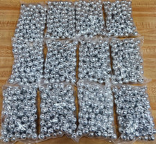 Bulk Lot 1,200 pcs Metallic Silver Loose Plastic Pearls 14mm Round Craft Beads