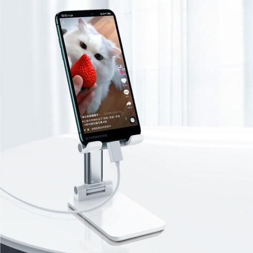 Adjustable Phone Tablet Desktop Stand Desk Holder Mount Cradle For iPhone iPad## - Picture 11 of 16