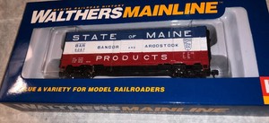 Walthers-HO-State-of-Maine-Bangor-amp-Aroostock-910-1753-Bar-Box-Car-5067