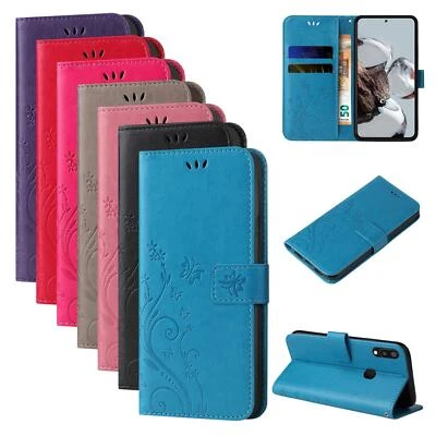 LBH TEC-EXPERT Handy Hülle für Samsung Galaxy A20e Handyhülle Blume Case Cover 9H Displayglas