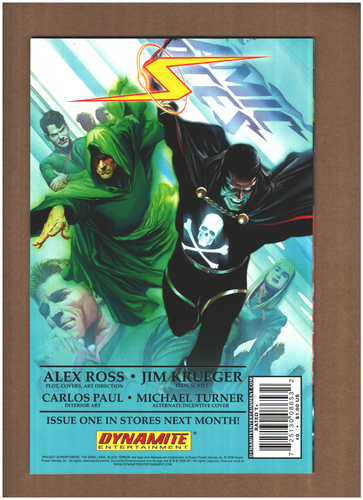 Project Superpowers #0 Dynamite Comics 2008 Alex Ross cubierta B en estado bastante bueno/casi nuevo 9,0 - Imagen 2 de 3