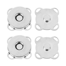 12 Sets Plum Magnetic Snaps Buttons Magnetic Purse Closures Fasteners Button
