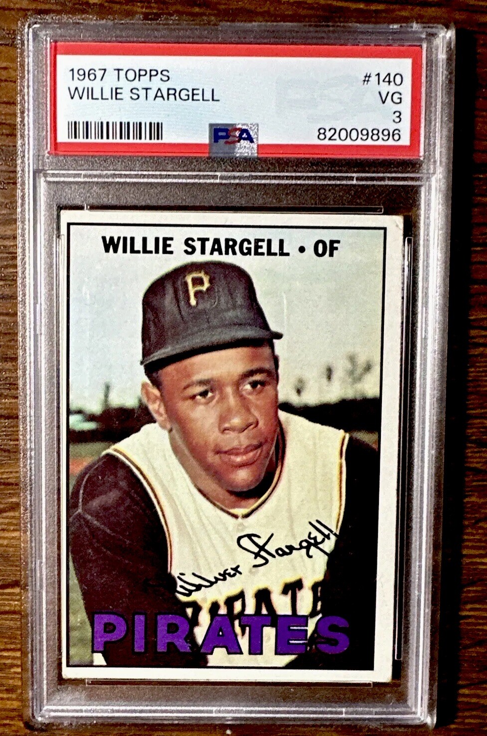 1967 Topps Willie Stargell Pittsburgh Pirates #140  PSA 3   Fresh Clean Slab💥⚾