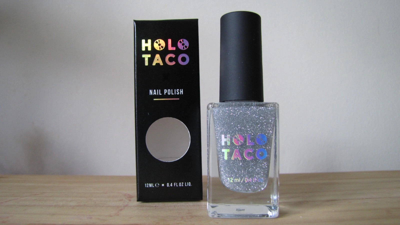 Holo Taco Reflective Taco silver shimmer nail polish topper - New In Box