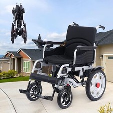 500W Dual Motor Electric Wheelchair Folding Mobility Aid Motorized Wheelchair