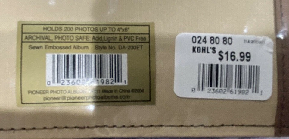 Pioneer Palm Trees Photo Album 4' x 6"  holds 200 photos slip-in pockets - NWT - Image 4 of 4