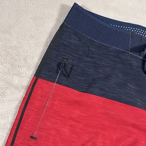Rip Curl Board Shorts Mens 28 Blue Red Surf Grip Quick Dry Active Lightweight - Picture 3 of 12