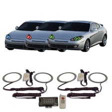 Rgb Multi Color Rf Headlight Halo Kit For Hyundai Tiburon 07-08 Rgb Multi Color Rf Headlight Halo Kit For Hyundai Tiburon 07-08