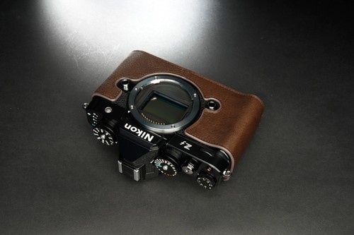 Funda protectora de cuero genuino con media cámara para Nikon Z f Nikon Zf - Imagen 25 de 40