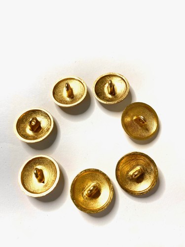 (7) Gold Ralph Lauren Logo Anchor Nautical Replacement Buttons (approx. 1/2") - Picture 4 of 4