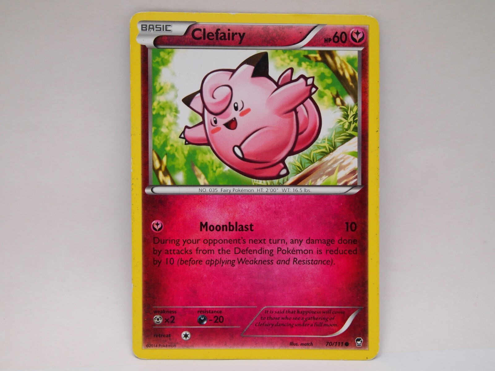 Clefairy (70) #70/111 XY: Furious Fists Common - Pokemon Card LP