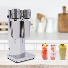 Double Heads Smoothie Blender Commercial Milkshake Ice Cream Mixer Machine 180w