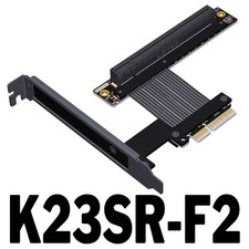 PCIe 5.0 x4 to x16 Flexible Riser Cable 15cm GPU Extension for 1U Rack Server