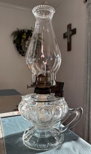 🔥 Lámpara de mano antigua de aceite de queroseno LOWELL LOOP C. 1880 ~ con relleno de aceite 🔥