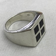 Chess Squares Vintage Heavy Sterling Silver 9...