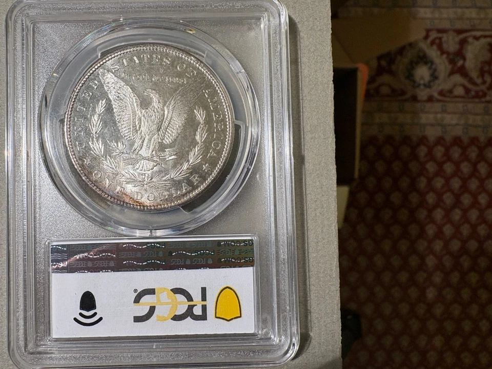 Dólar de plata Morgan 1880 S graduación profesional MS 63 DMPL a prueba de espejo profundo como Foto 2 de 2