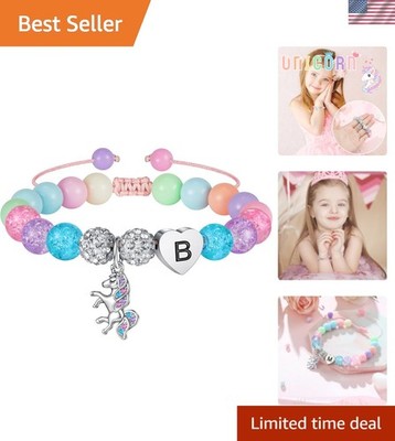 Enchanting Adjustable Unicorn Bracelet for Girls - Graduation & Birthday Gift