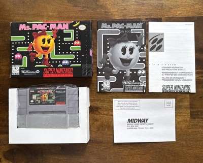 Ms. Pac-Man Super Nintendo SNES CIB Complete w/ Manual And Box