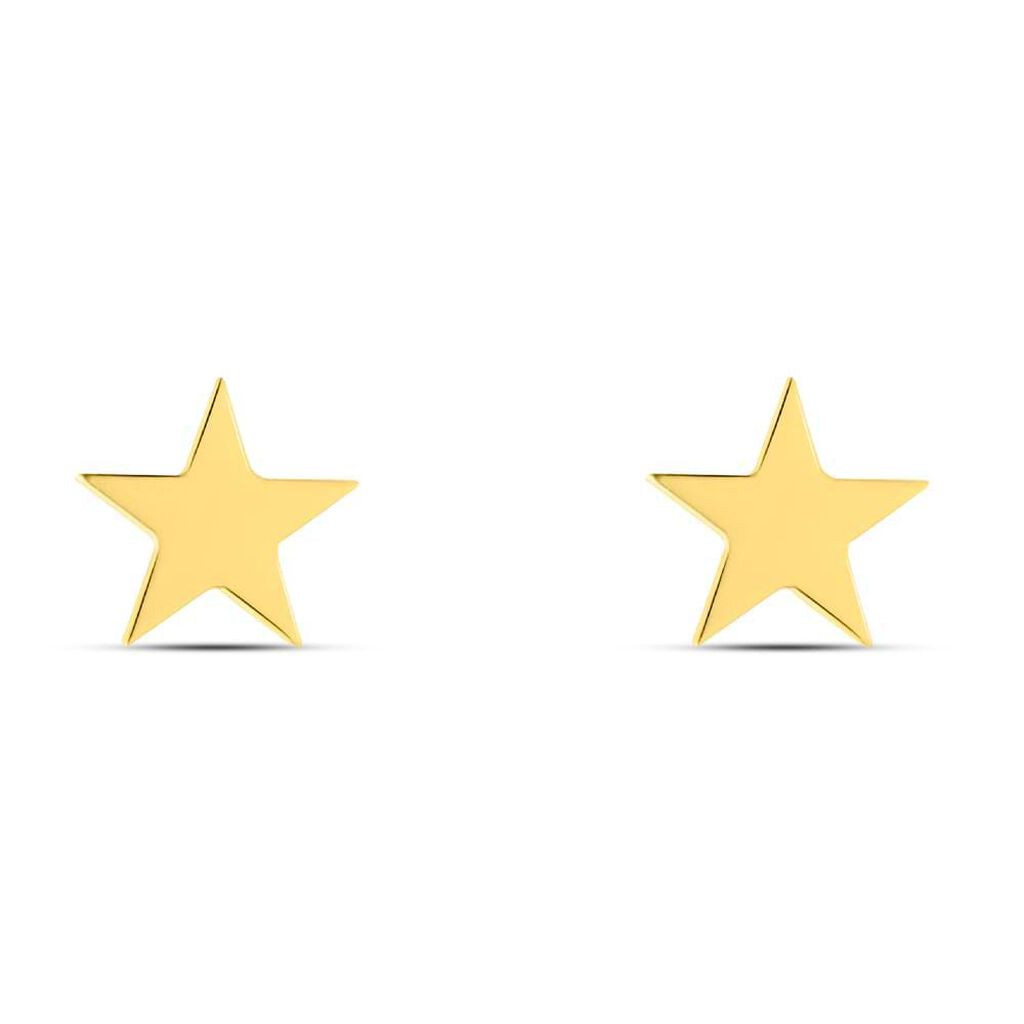Womens Earrings STROILI 1418882 9k Gold Stars