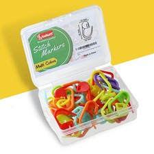 Luwans Stitch Markers for Crocheting - 50Pcs Crochet Multicolored