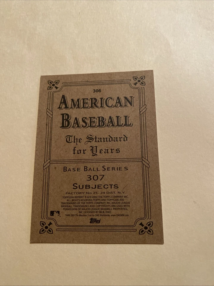 2002 Topps 206 - Cy Young #306 - Image 2 of 2