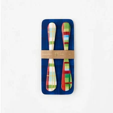 Spreader Set, Holiday Plaid (102186)