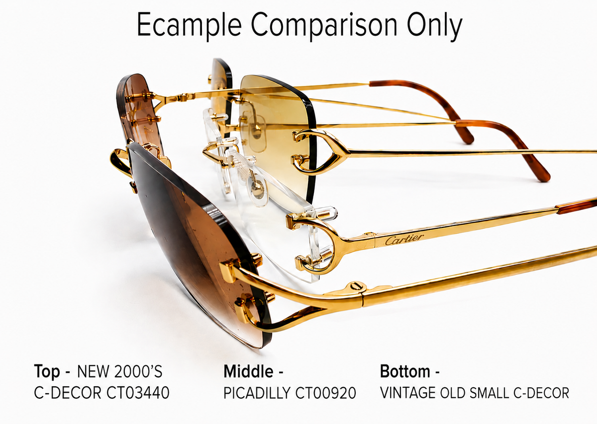 Cartier C Decor Gold Glasses Frames CT0330S PARTS / FULL SET