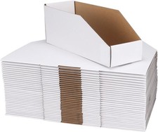 ZBEIVAN Cardboard Storage Bins Boxes 35 Packs 12x8x4.5 Inches, Easy Assembly ...