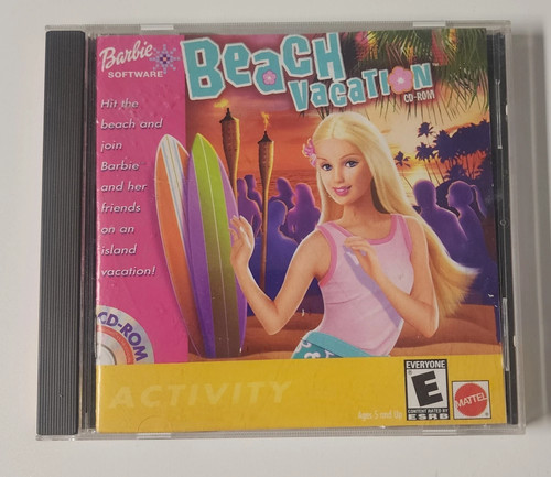 Barbie Beach Vacation PC CD-Rom 2001 Windows 95/98/2000/Me mit schnellem Versand!
