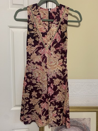 Vintage 70’s Union Made Sleeveless Embroidered Boho Dress Juniors Size 5 - 第 10/11 張圖片