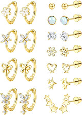 Hypoallergenic Earrings for Girls Cute Kids Jewelry Screw Back Toddler Baby Hugg