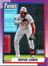 Royce Lewis 2025 Topps 1990 Topps 35th Anniversary #90B2-1 Minnesota Twins