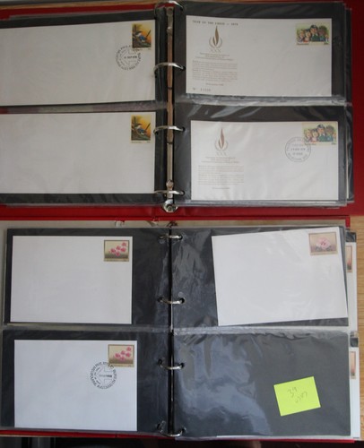 AUSTRALIA PRE STAMPED ENVELOPES IN ALBUMS WITH Nos 1 - 60 UNUSED MINT & FDI, - Picture 6 of 17