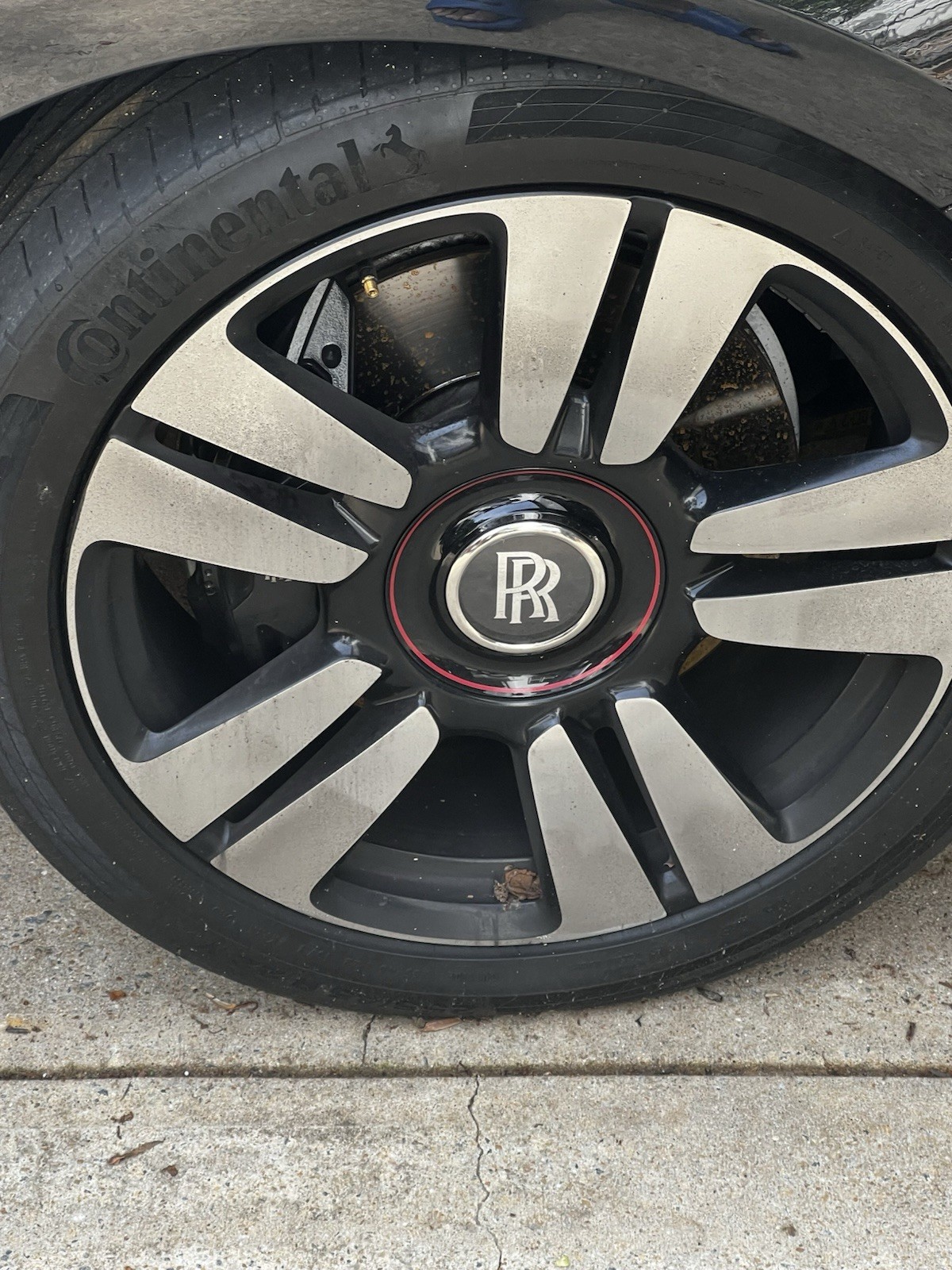 22" Rolls Royce Cullinan Forged OEM Black Polished Wheels Caps Tires 345B