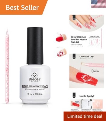 Luxury Liquid Latex Nail Protector - 15ML Easy Peel Off for Perfect Manicure