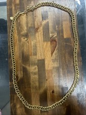 Vtg 47.75  Morris Moskowitz Gold Tone Chunky Curb Chain Belt