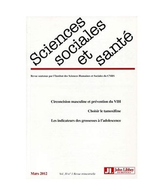 Revue Sciences Sociales et Santé n°1/2012. Circoncision masculine et préventi