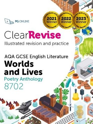 PG Online ClearRevise AQA GCSE English Literature 8702; Worlds and L (Paperback)