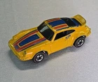Hot Wheels P-911 1974 Yellow Redlines Flying Colors Hong Kong Chipped Up