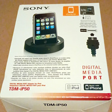 Sony TDM-iP50 Digital Media Port iPod/iPhone Audio Dock Charger Black